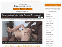 Tablet Screenshot of clubcameronlove.com